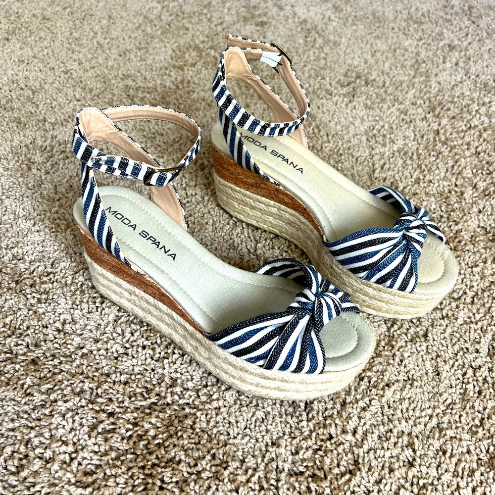 Cute Summer Moda Spana Wedge Sandals